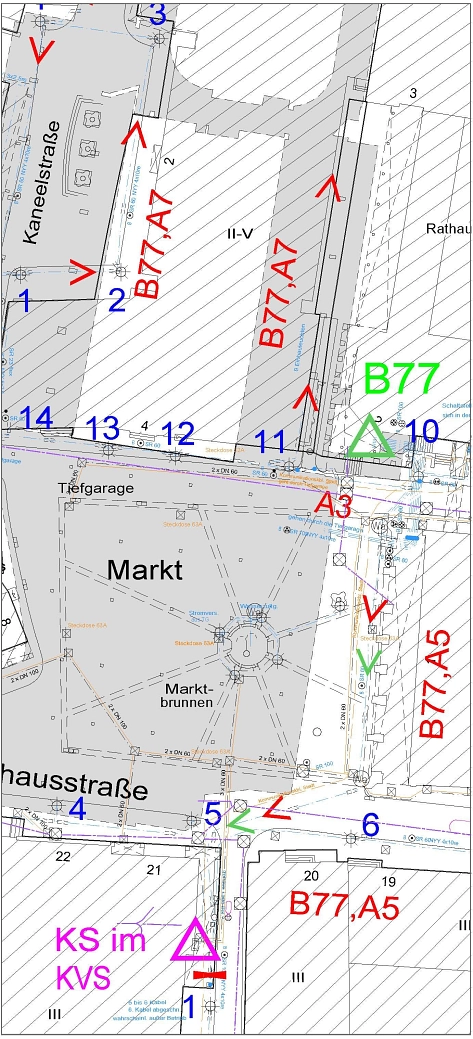 Leitungsauskunft (Ausschnitt)